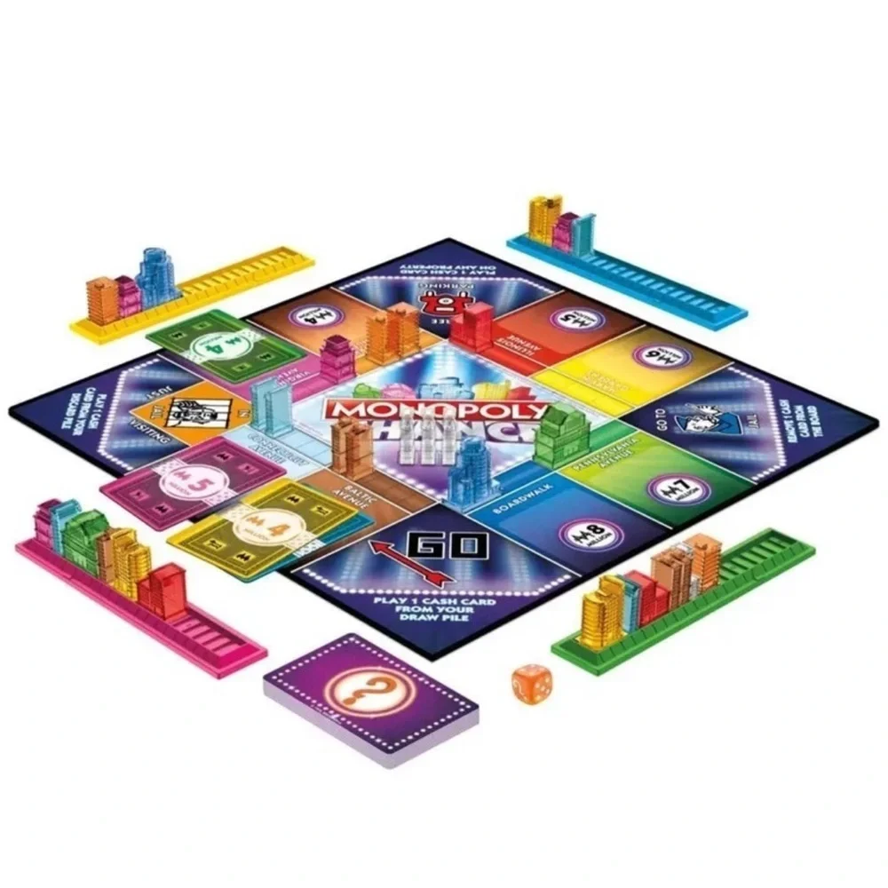 Monopoly Chance Board Game | Fast-Paced Property Trading Game| for 4 Players